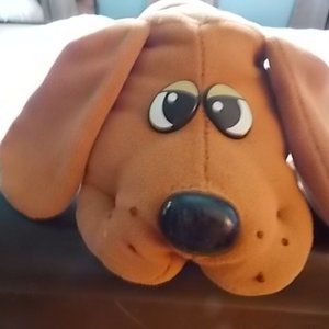 Pound Puppy, Camel Color, 1980's Reproduction, Stuffed Plush Animal